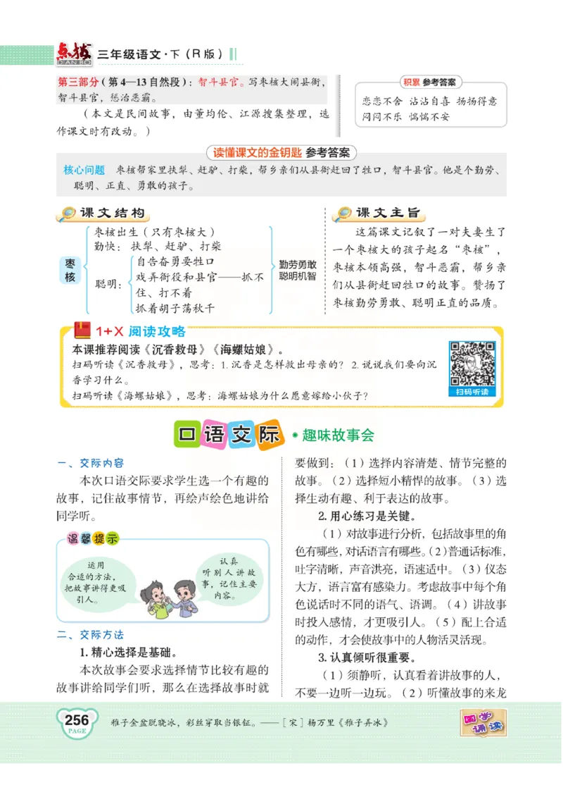 《点拨》语文3年级下册（RJ）(2)_三年级上下册资料_小学三年级学习资料-25年更新版_3-02、小学三年级语文下册_3-2-2、练习题、作业、试题、试卷_电子册类