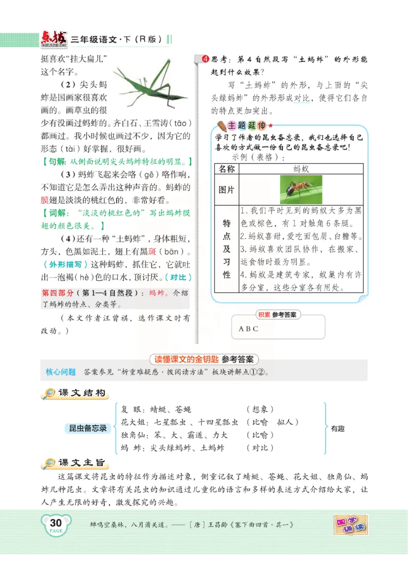 《点拨》语文3年级下册（RJ）(2)_三年级上下册资料_小学三年级学习资料-25年更新版_3-02、小学三年级语文下册_3-2-2、练习题、作业、试题、试卷_电子册类