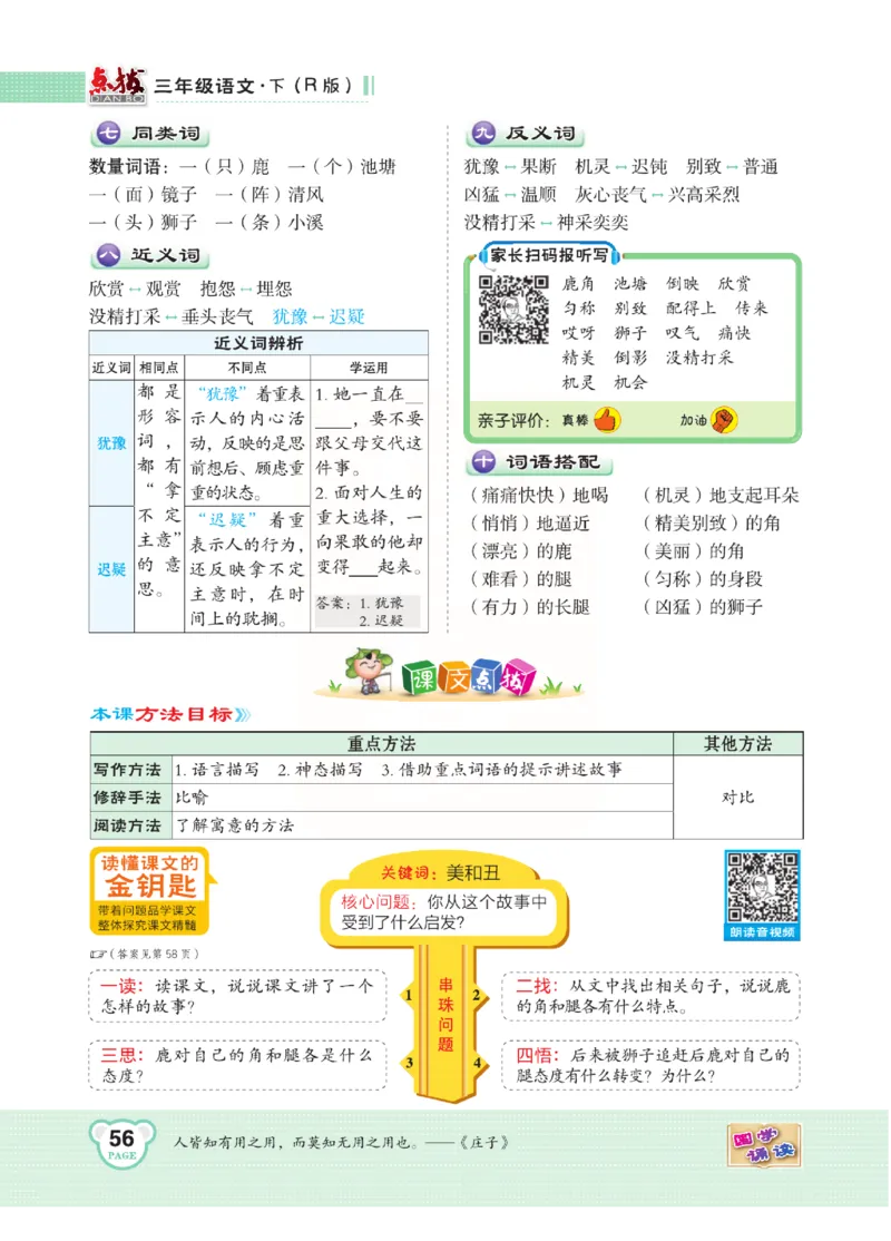 《点拨》语文3年级下册（RJ）(2)_三年级上下册资料_小学三年级学习资料-25年更新版_3-02、小学三年级语文下册_3-2-2、练习题、作业、试题、试卷_电子册类