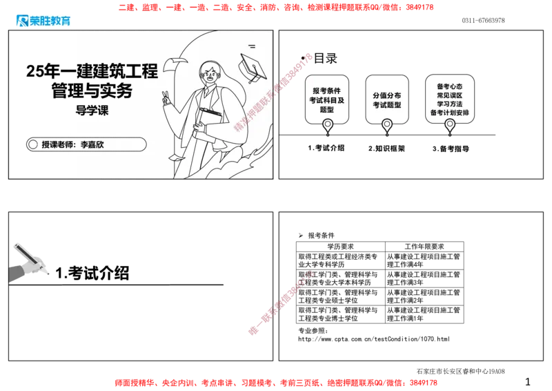 2025一建建筑精讲导学课（可打印版）_2026年一级建造师_2026年一建建筑_2025年一建建筑SVIP_02-基础精讲✿高端面授✿深度强化_11-建筑《教材精讲班》李嘉欣RS_讲义