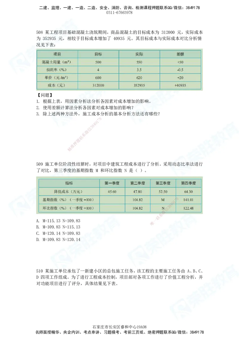 2025一建建筑实务破题电子版题目第407&mdash;515题_2026年一级建造师_2026年一建建筑_2025年一建建筑SVIP_03-习题精析✿实战特训✿模考通关_13-建筑《破题提升班》马跃双、李嘉欣RS