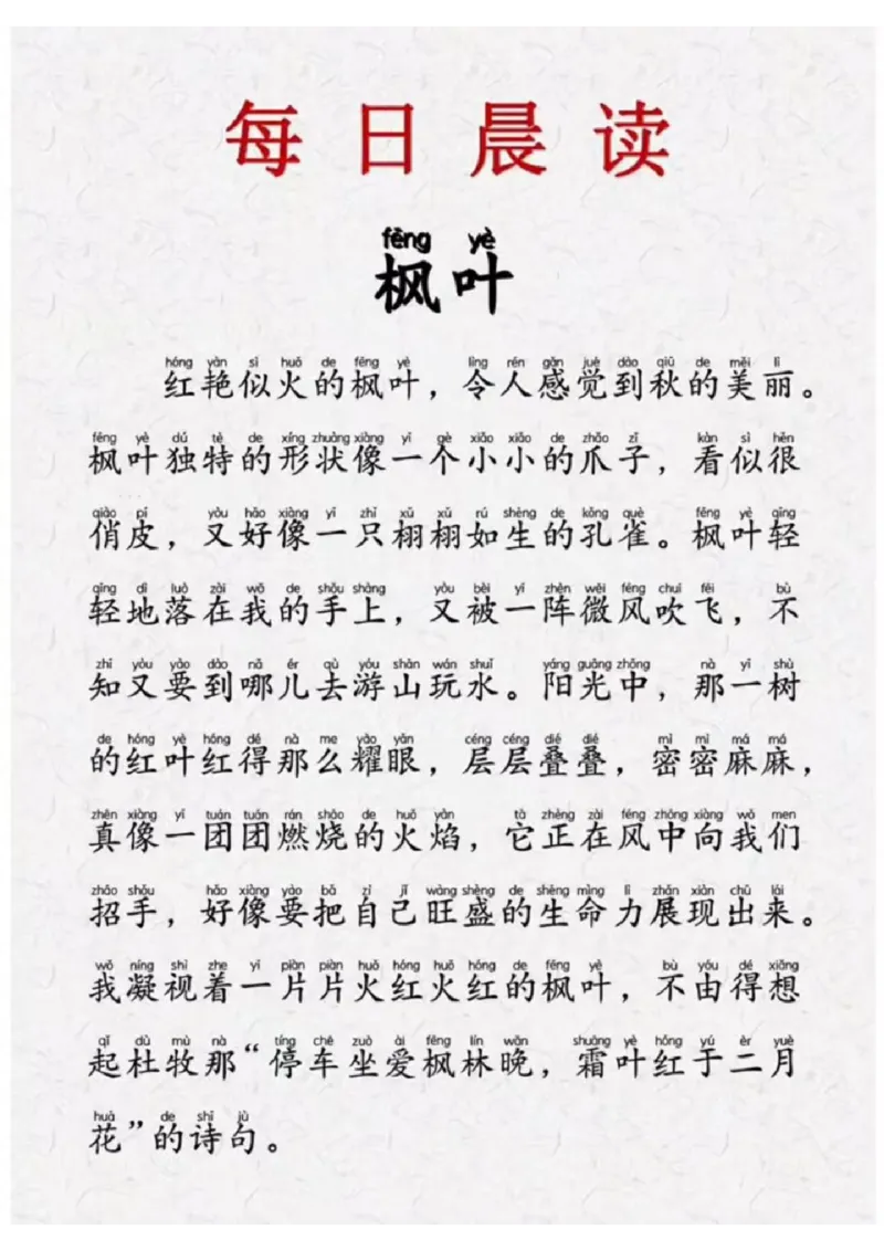 晨读-第一期_一年级上下册资料_一年级上册小红书同款资料_一年级(1)