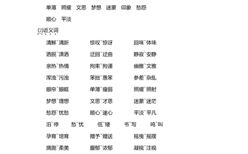 人教小学语文6上知识点_小学语文一至六年级上下册电子版PDF单元知识点考试重点难点解析_知识点归纳总结人教小学语文6上