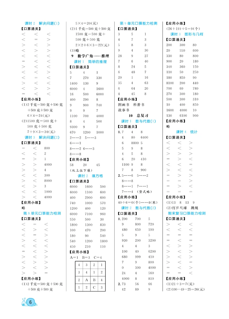 《黄冈口算天天练》数学2年级下册（RJ）_二年级上下册资料_小学二年级学习资料-25年更新版_2-04、小学二年级数学下册_2-4-2、练习题、作业、试题、试卷_人教版_电子册类