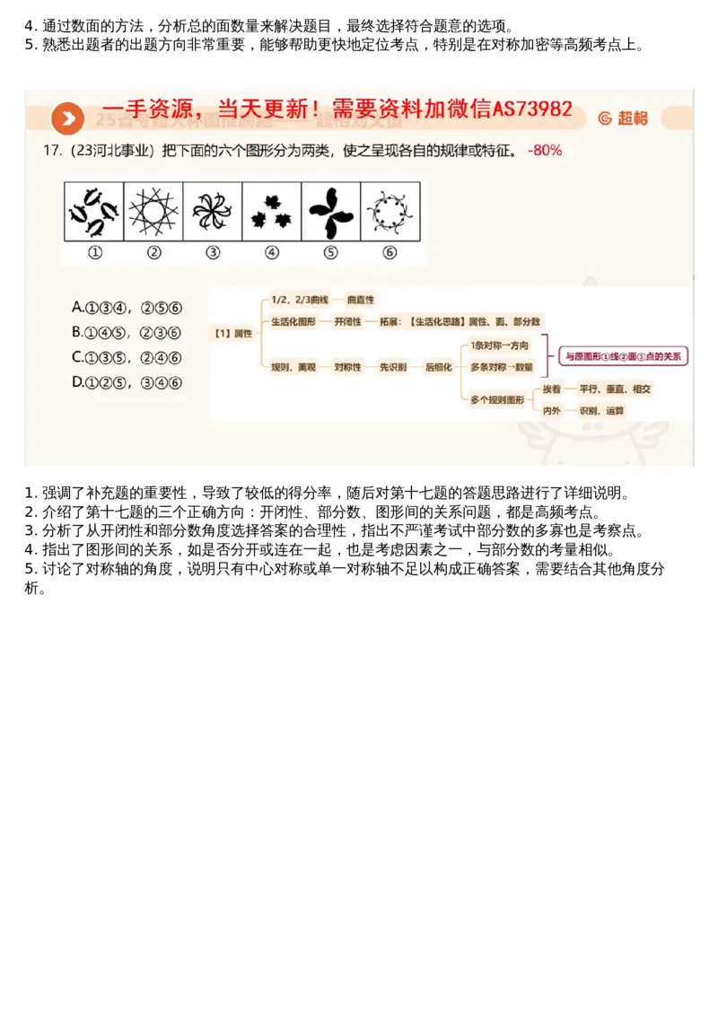 01.图推专项刷题1_文字解析版_2026考公资料_（05）超格_行测申论2025超格合集(行测&申论&政治理论)_行测申论2025省考超格超大杯刷题课（五合一）_超格五合一文字解析版_图推