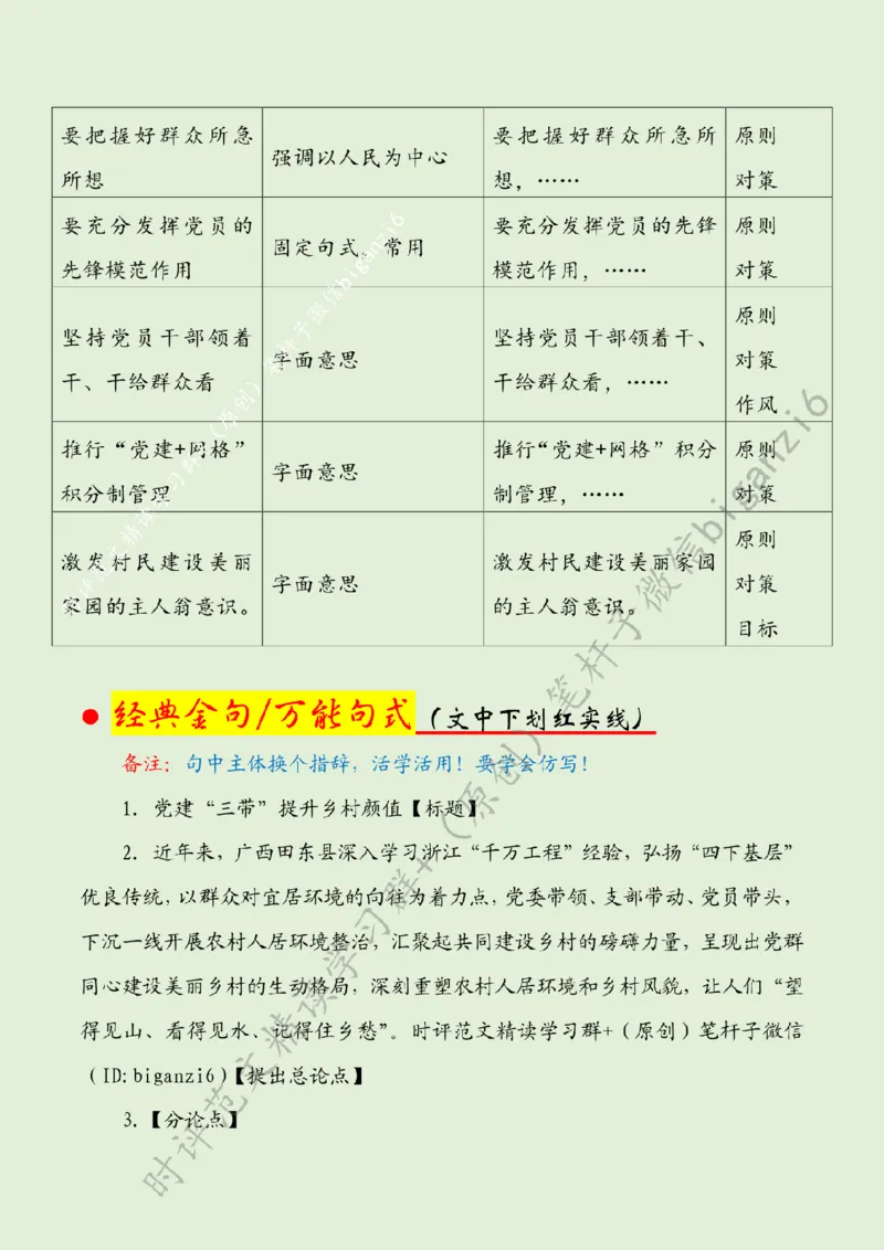 0116---标注绿-党建&ldquo;三带&rdquo;提升乡村颜值_2026考公资料_（57）申论材料_00、笔杆子晨读材料_2024笔杆子晨读_笔杆子1月时政