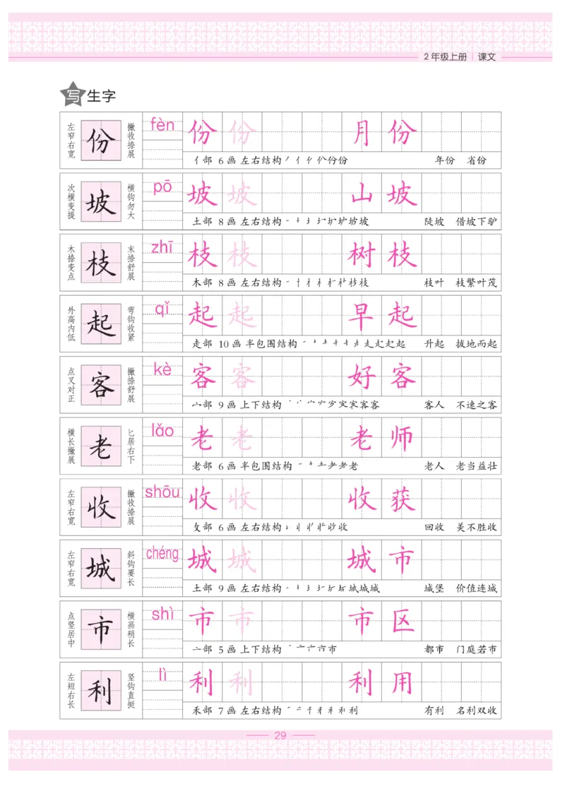 二（上）语文默写《墨言字帖》_二年级上下册资料_小学二年级学习资料-25年更新版_2-01、小学二年级语文上册_2-1-5、字贴、书写、晨读_语文默写合集