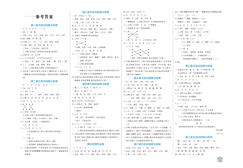 《黄冈名卷》语文1年级下册（RJ）(2)_一年级上下册资料_小学一年级学习资料-25年更新版_1-02、小学一年级语文下册_3-6-2-2、练习题、作业、专项、试卷_部编（人教）版_电子册类