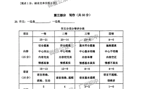 2025海珠外国语实验中学中考二模语文试题（参考答案）_广州九上月考+期中+期末+一模二模+中考真题_2025中考二模