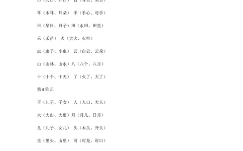 小学一年级语文上册全部知识点汇总_一年级上下册资料_小学一年级学习资料-25年更新版_1-01、小学一年级语文上册_01、知识汇总