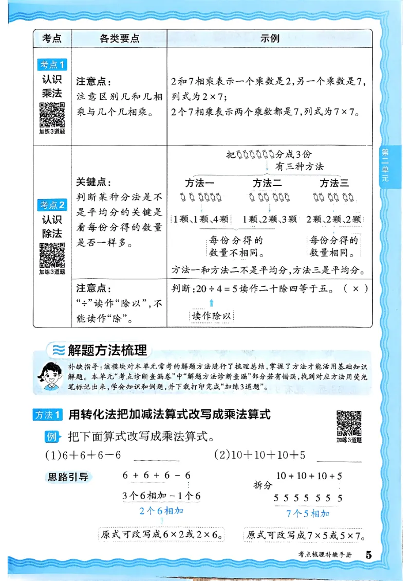 二年级数学上册冀教版25秋《王朝霞考点梳理时习卷》补缺手册_25秋小学语数英习题试卷_数学_冀教版_1-6年级数学上册冀教版25秋《王朝霞考点梳理时习卷》