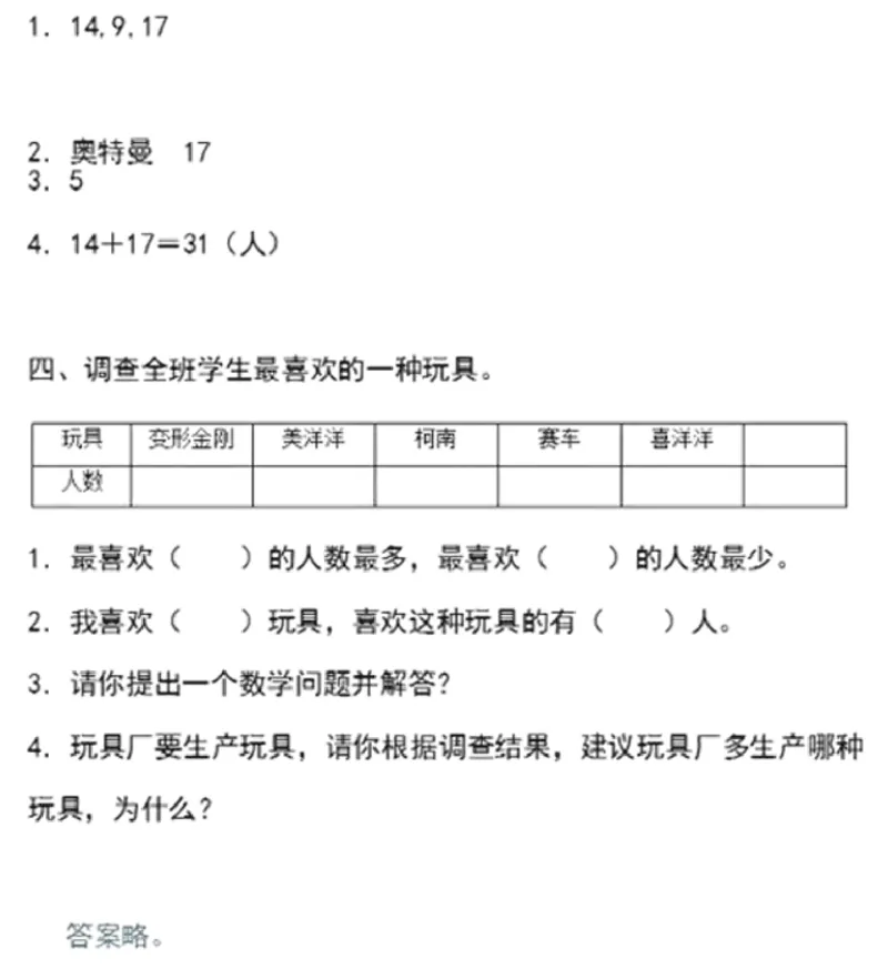 人教二年级数学下册第一单元测试卷及答案_二年级上下册资料_二年级语数英上下册学习资料_3-7-4、小学二年级数学下册_人教版_3、单元测试卷
