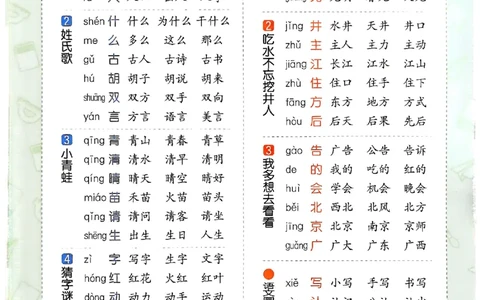 会写字_一年级上下册资料_53黄冈多个品牌系列资料_语文