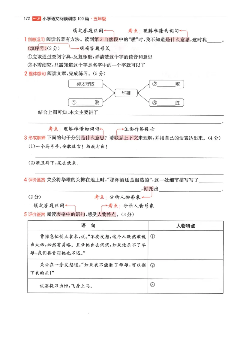 五年级25版《一本小学语文阅读训练100篇（第12版）》_25秋小学语数英习题试卷_语文_1-6年级25版《一本小学语文阅读训练100篇（第12版）》