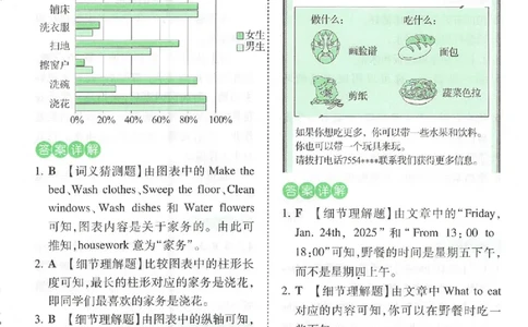 小英阅读100四年级答案册_25秋《一本小学英语阅读训练100篇》第九版3-6人教_26版一本小学英语阅读100篇四年级