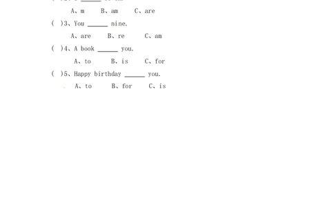 人教（新起点）一年级上册第五单元测试题_一年级上下册资料_小学一年级学习资料-25年更新版_1-05、小学一年级英语上册_人教版一起点_单元测试卷