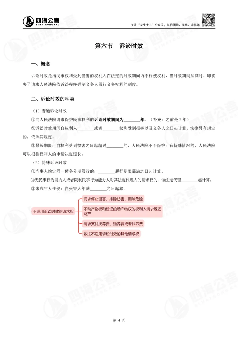 四海常识判断背诵手册汇总-更新至37节_2026考公资料_（01）花生十三_01系统班（2026版）花生十三旗舰班（行测+申论）_常识判断_背诵手册