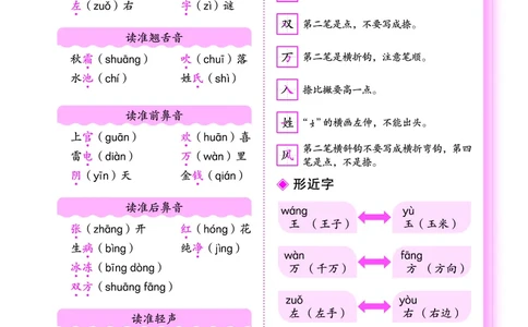 《黄冈小状元作业本》知识与方法清单-语文1年级下册（RJ）_一年级上下册资料_小学一年级学习资料-25年更新版_1-02、小学一年级语文下册_3-6-2-2、练习题、作业、专项、试卷_电子册类