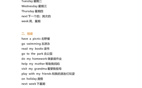 外研版一起点三年级下册Unit5知识点汇总_三年级上下册资料_三年级上语数英上下册学习资料_3-8-6、小学三年级英语下册_外研版一起点_1、知识点总结