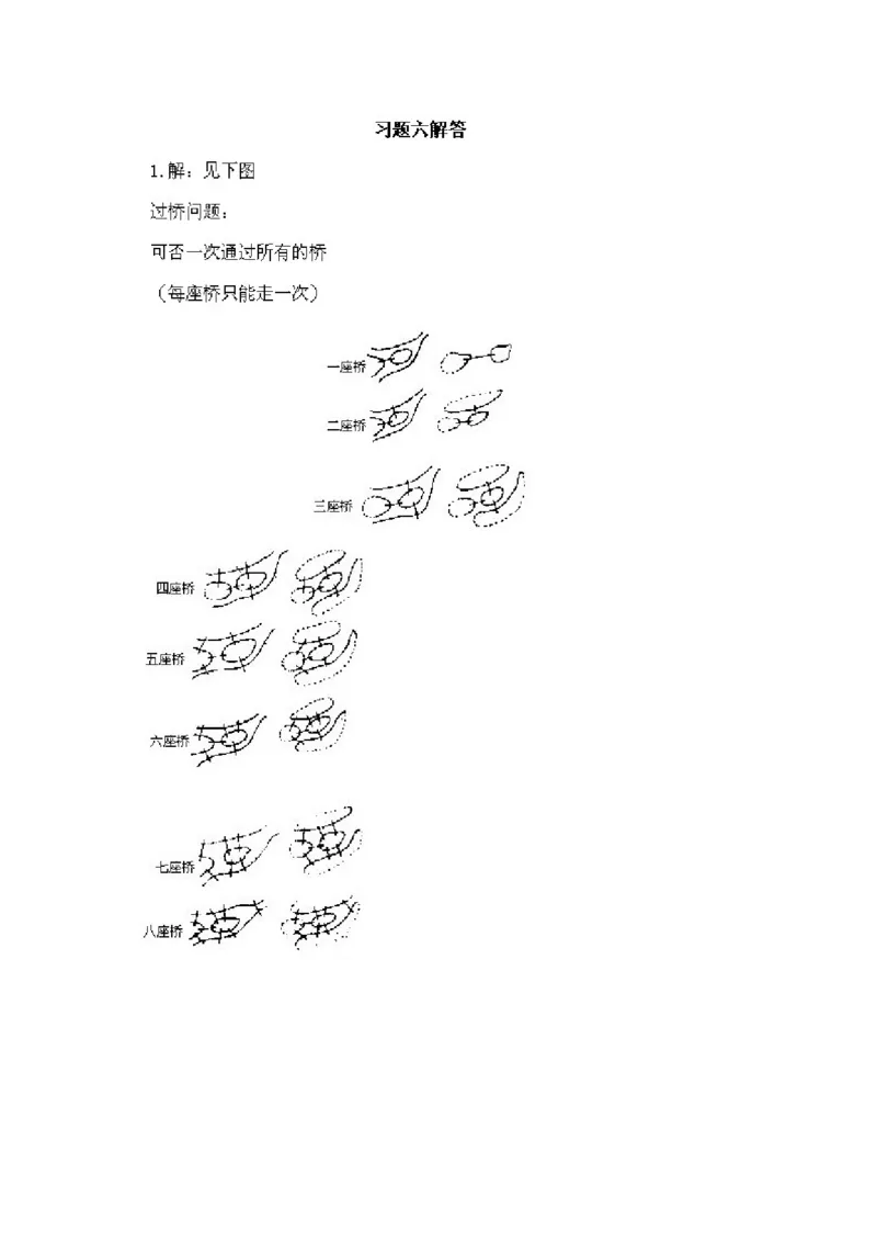 小学二年级下册数学奥数知识点讲解第6课《七座桥问题》试题附答案_一年级上下册资料_3-2-1、小学奥数一年级_3-2-2、小学奥数二年级_小学二年级下册数学奥数知识点讲解