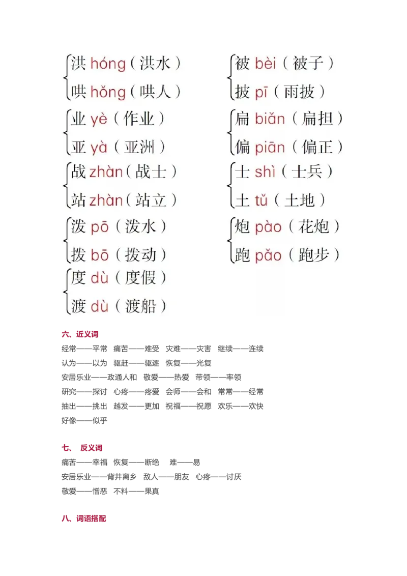 小学二年级上册-语文第六单元知识点_二年级上下册资料_小学二年级学习资料-25年更新版_2-01、小学二年级语文上册_2-1-1、复习、知识点、归纳汇总_小学二年级上册-语文单元知识点