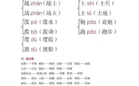 小学二年级上册-语文第六单元知识点_二年级上下册资料_小学二年级学习资料-25年更新版_2-01、小学二年级语文上册_2-1-1、复习、知识点、归纳汇总_小学二年级上册-语文单元知识点