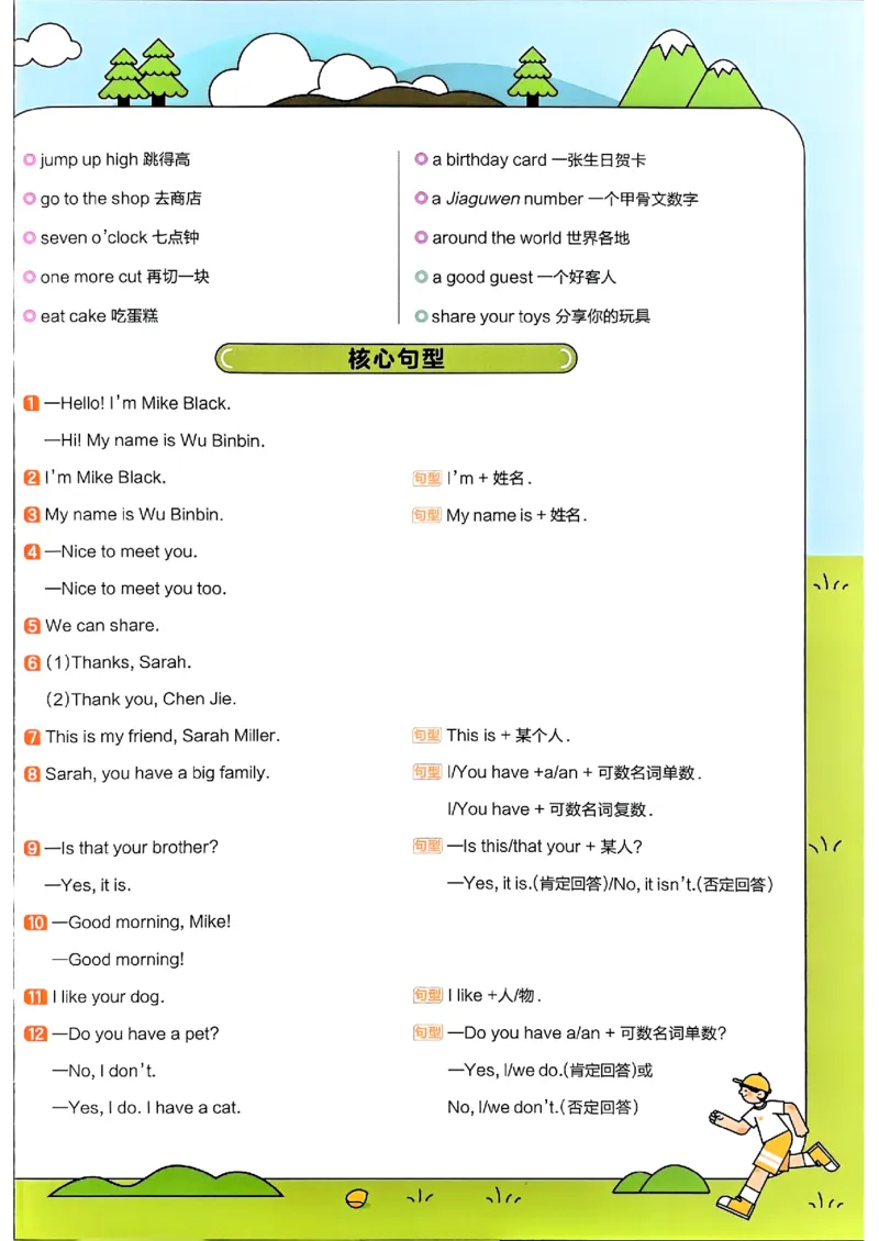 三年级英语人教PEP版上册25秋《教材帮》期末知识挂图_25秋小学语数英习题试卷_英语_人教版_25秋三年级上册英语人教PEP版《教材帮》（完整版）