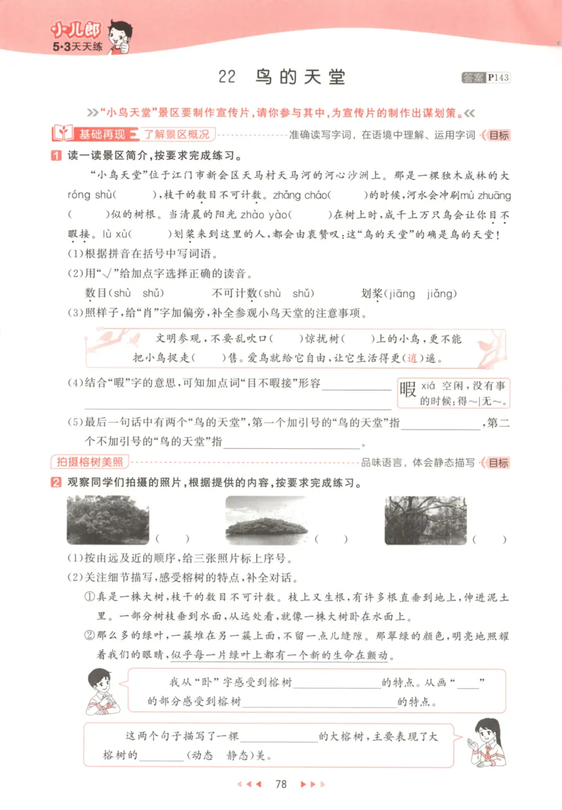 五年级语文上册人教版25秋《53天天练》_25秋小学语数英习题试卷_语文_1-6年级语文上册人教版25秋《53天天练》_五年级语文上册人教版25秋《53天天练》