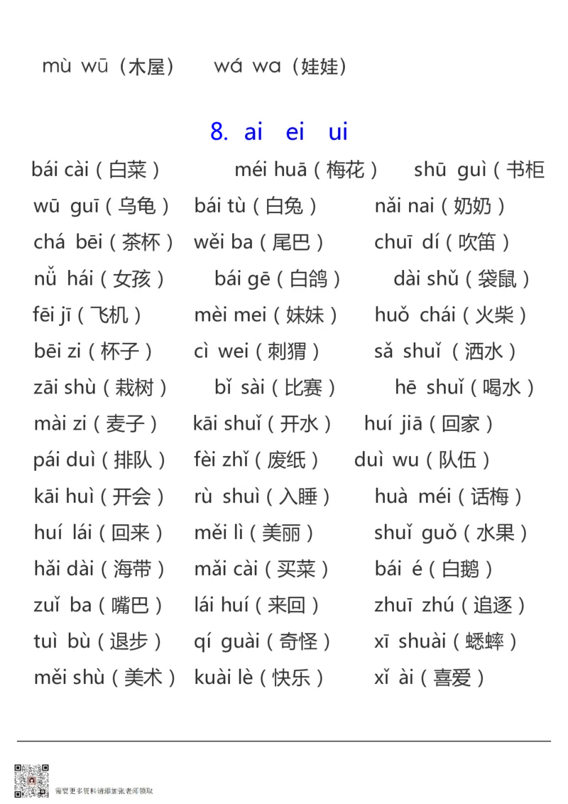 拼音表与拼音拼读大全(1)(1)_一年级上下册资料_一年级上册小红书同款资料_一年级(1)