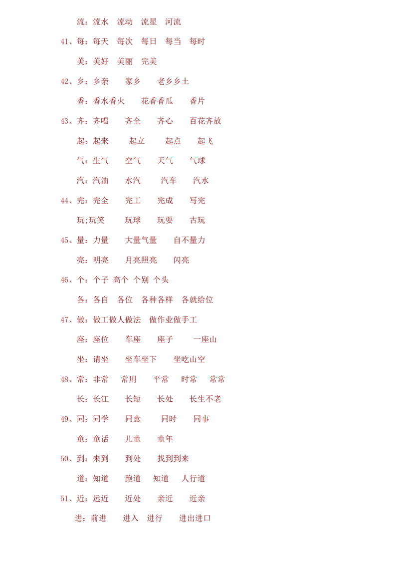 一年级语文下册同音字归纳_一年级上下册资料_小学一年级学习资料-25年更新版_1-02、小学一年级语文下册_3-6-2-1、复习、知识点、归纳汇总_部编（人教）版_拼音生字