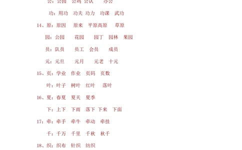 一年级语文下册同音字归纳_一年级上下册资料_小学一年级学习资料-25年更新版_1-02、小学一年级语文下册_3-6-2-1、复习、知识点、归纳汇总_部编（人教）版_拼音生字