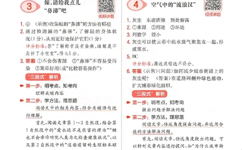 小语100篇四年级答案册_25秋《一本小学语文阅读训练100篇第13版》1-6_一本小语阅读训练100篇4年级