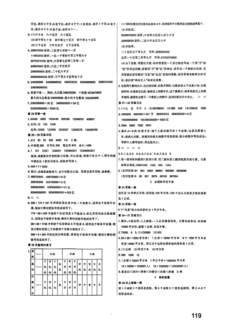 四上人教数学《课堂笔记》128页_2025秋《全能课堂课堂笔记》数学人教1-6