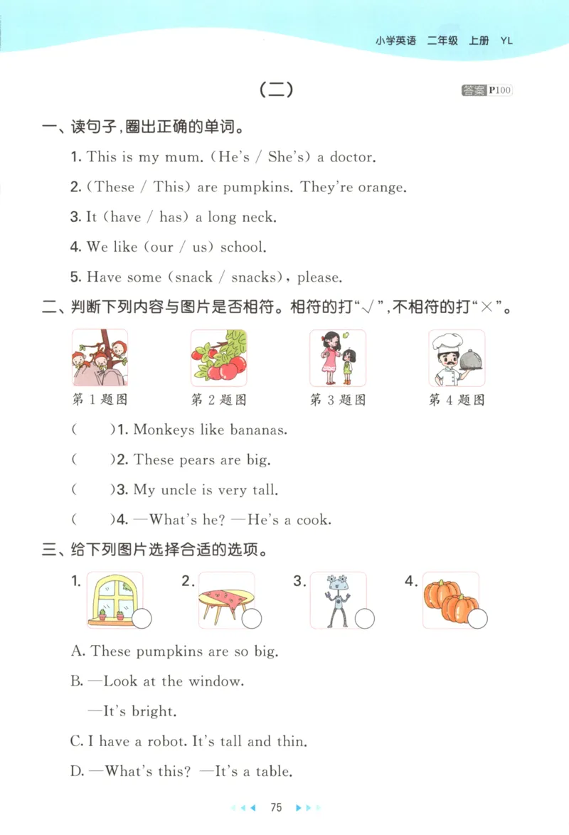 二年级英语上册译林版25秋《53天天练》_25秋小学语数英习题试卷_英语_译林版_1-6年级英语上册译林版25秋《53天天练》_二年级英语上册译林版25秋《53天天练》
