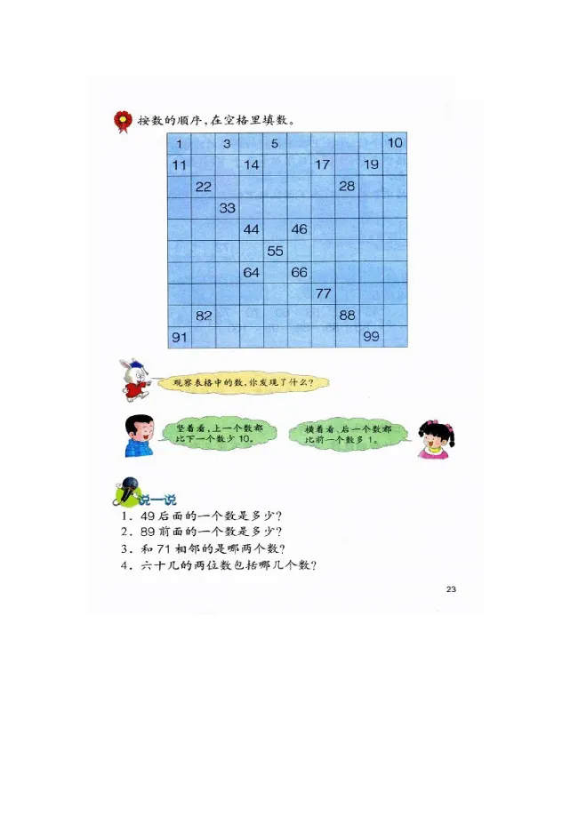数学-冀教版一年级下册电子课本_一年级上下册资料_小学一年级学习资料-25年更新版_1-04、小学一年级数学下册_1-4-3、课件、讲义、教案、教材讲解