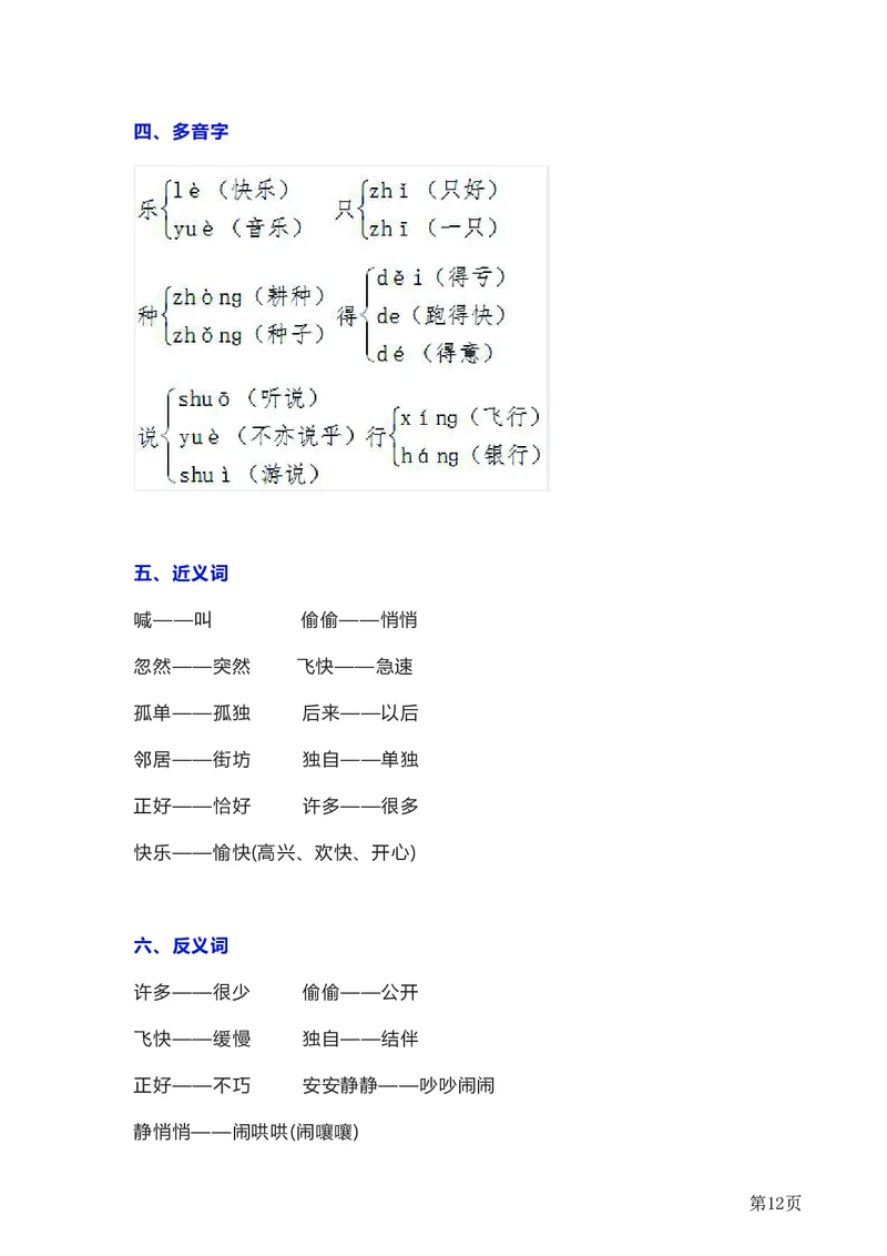 全册知识要点汇总_一年级上下册资料_一年级上语数英上下册学习资料_3-6-2、小学一年级语文下册_统编、部编、人教（语文全国统一只有一个版）_1、知识点总结_期末总复习