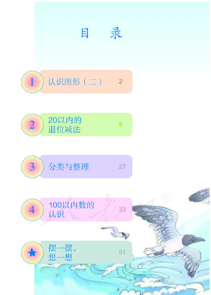 数学-人教版一年级下册电子课本_一年级上下册资料_小学一年级学习资料-25年更新版_1-04、小学一年级数学下册_1-4-3、课件、讲义、教案、教材讲解