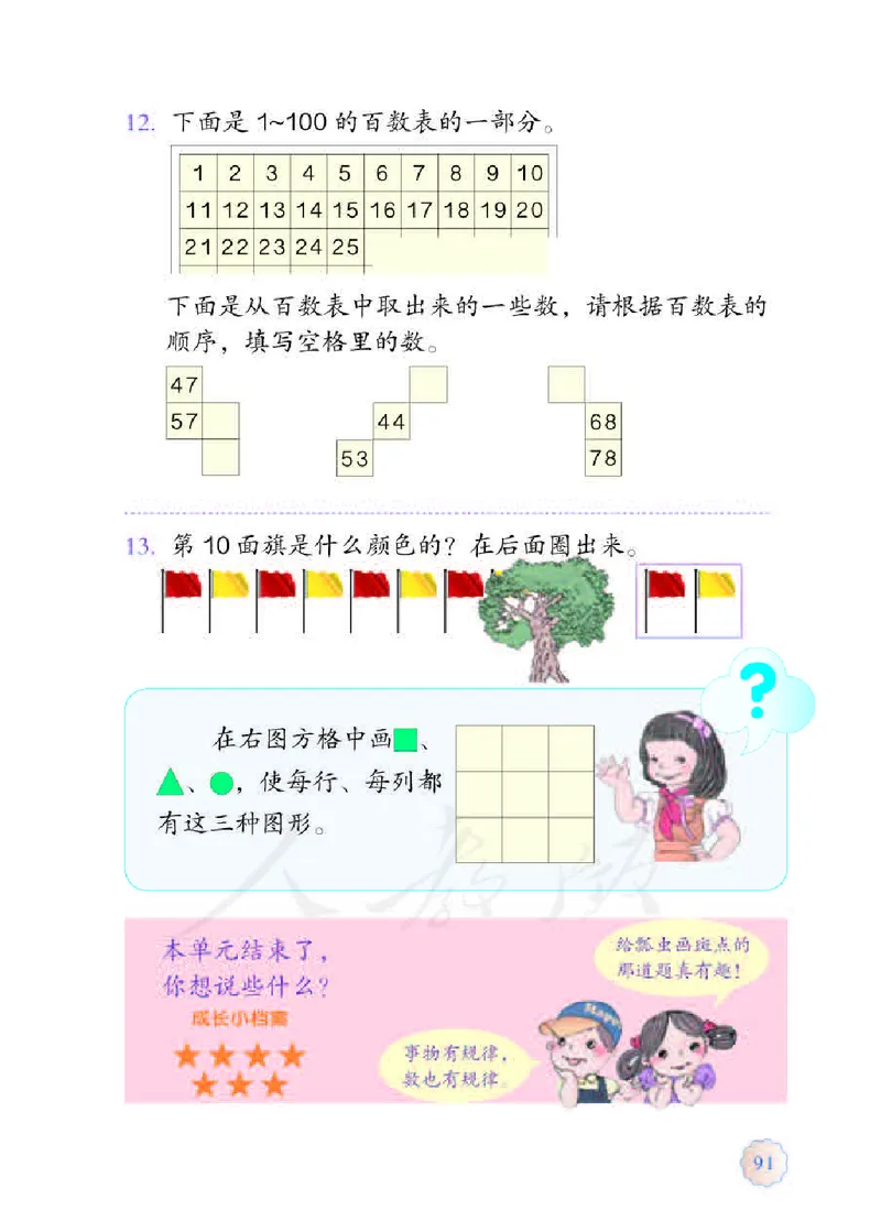 数学-人教版一年级下册电子课本_一年级上下册资料_小学一年级学习资料-25年更新版_1-04、小学一年级数学下册_1-4-3、课件、讲义、教案、教材讲解