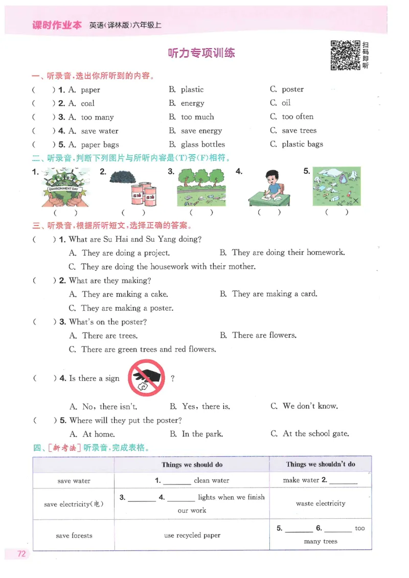六课时&middot;英_一到六小学晨读晚默晨诵晚读_六年级上册各类资料(小纸条知识点默写单)