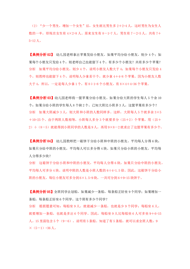 专题06盈亏问题（原卷）_小学数学思维训练电子版举一反三奥数逻辑拓展专项图解强化_五年级_（培优提升讲义）2022-2023学年五年级数学思维拓展举一反三精编讲义（通用版）(28)份