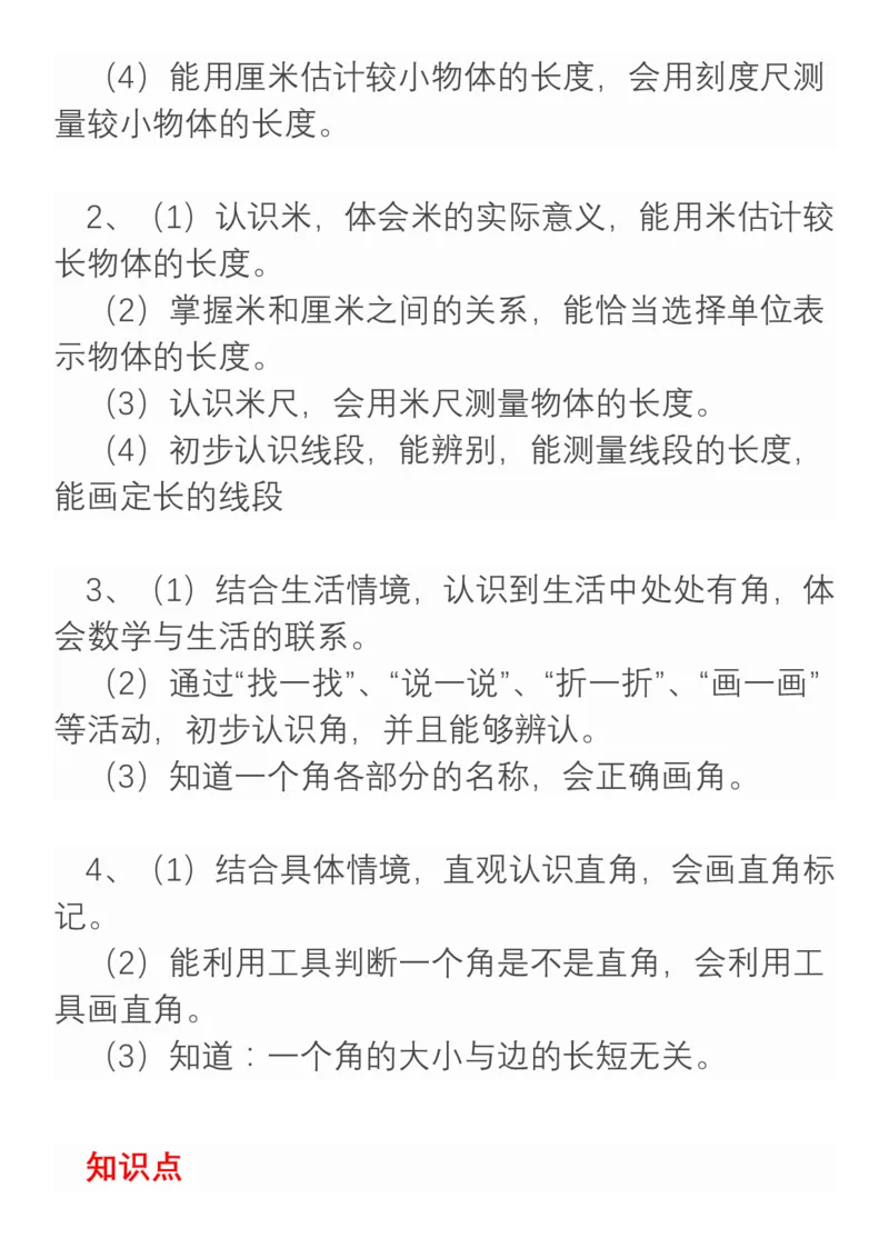 小学数学二年级上册重点、难点、知识总结_二年级上下册资料_小学二年级学习资料-25年更新版_2-03、小学二年级数学上册_2-3-1、复习、知识点、归纳汇总_通用