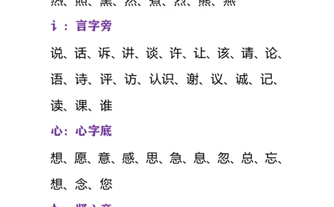 一年级下册部首偏旁复习资料_一年级上下册资料_小学一年级学习资料-25年更新版_1-02、小学一年级语文下册_3-6-2-1、复习、知识点、归纳汇总_部编（人教）版