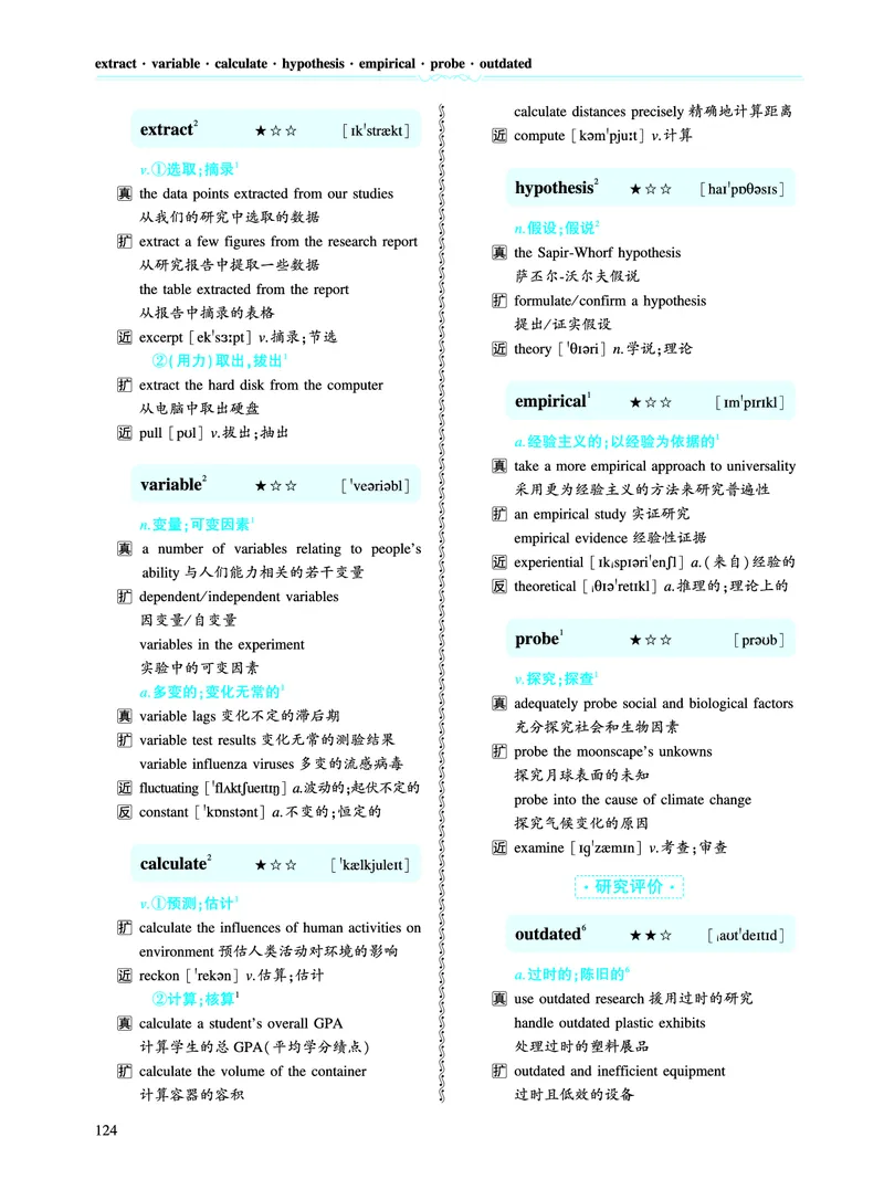 第二部分科学技术（第二板块核心词）_考研英语真题_考研英语（一）历年真题_单词资料_英语一黄皮书词汇电子版（语境例句版）