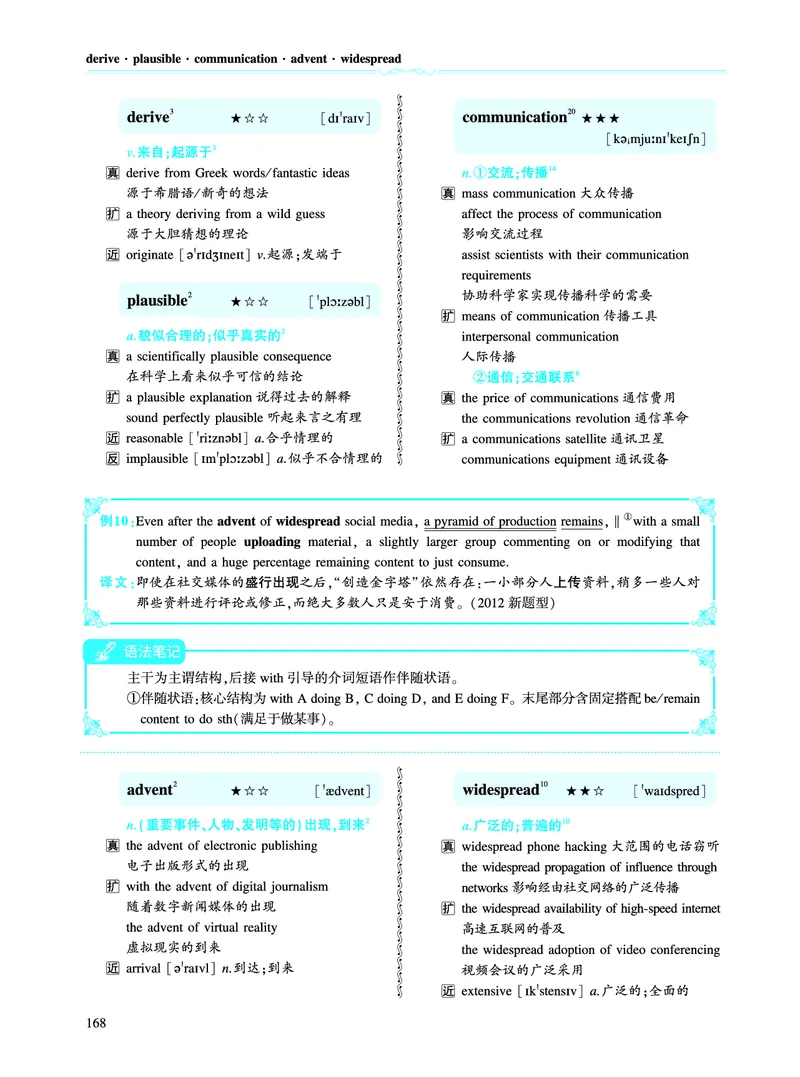 第二部分科学技术（第二板块核心词）_考研英语真题_考研英语（一）历年真题_单词资料_英语一黄皮书词汇电子版（语境例句版）