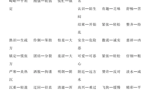 小学二年级下册-需要掌握的反义词、近义词汇总_二年级上下册资料_小学二年级学习资料-25年更新版_2-02、小学二年级语文下册_2-2-1、复习、知识点、归纳汇总