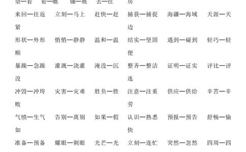 小学二年级下册-需要掌握的反义词、近义词汇总_二年级上下册资料_小学二年级学习资料-25年更新版_2-02、小学二年级语文下册_2-2-1、复习、知识点、归纳汇总