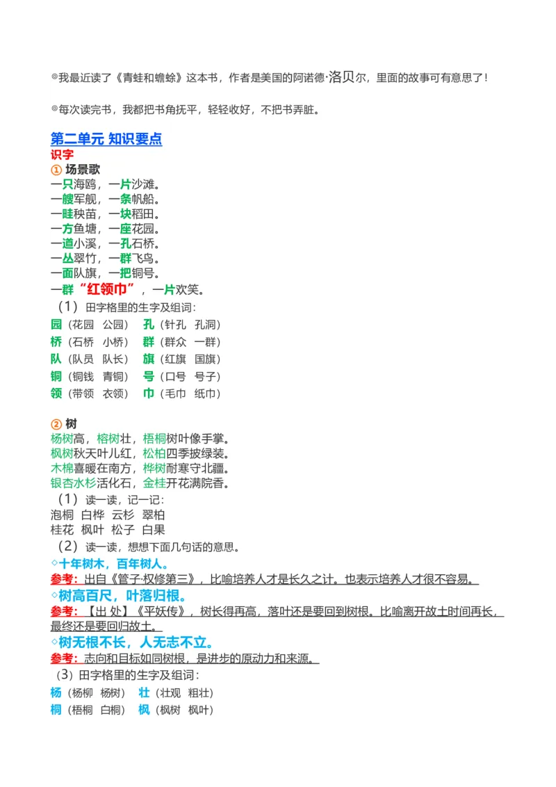 全册课文知识点_二年级上下册资料_二年级语数英上下册学习资料_3-7-1、小学二年级语文上册_统编、部编、人教（语文全国统一只有一个版）_1、知识点总结_专项-诗词课文
