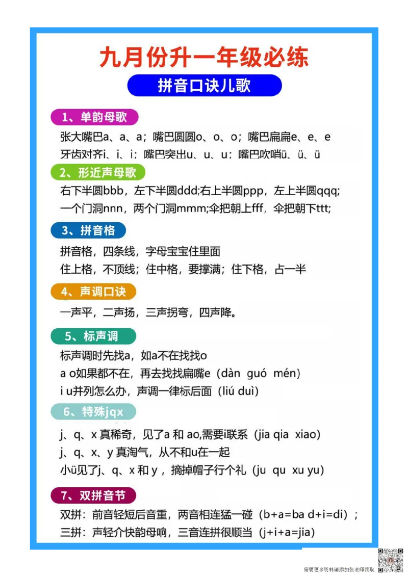 幼小衔接拼音_一年级上下册资料_一年级上册小红书同款资料_一年级上册资料