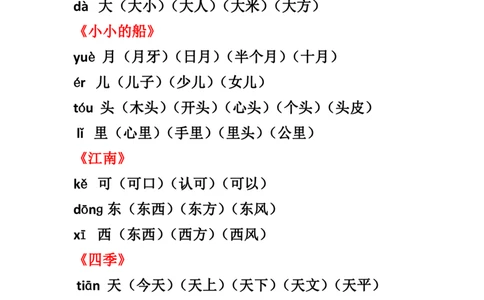 全册生字组词汇总_一年级上下册资料_一年级上语数英上下册学习资料_3-6-1、小学一年级语文上册_统编、部编、人教（语文全国统一只有一个版）_1、知识点总结_专项-拼音生字