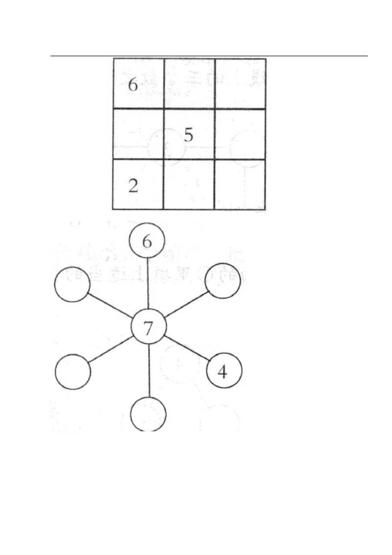 小学一年级奥数学习-一年级-教案-第十二讲-巧填数阵图-学生(1)_一年级上下册资料_3-2-1、小学奥数一年级